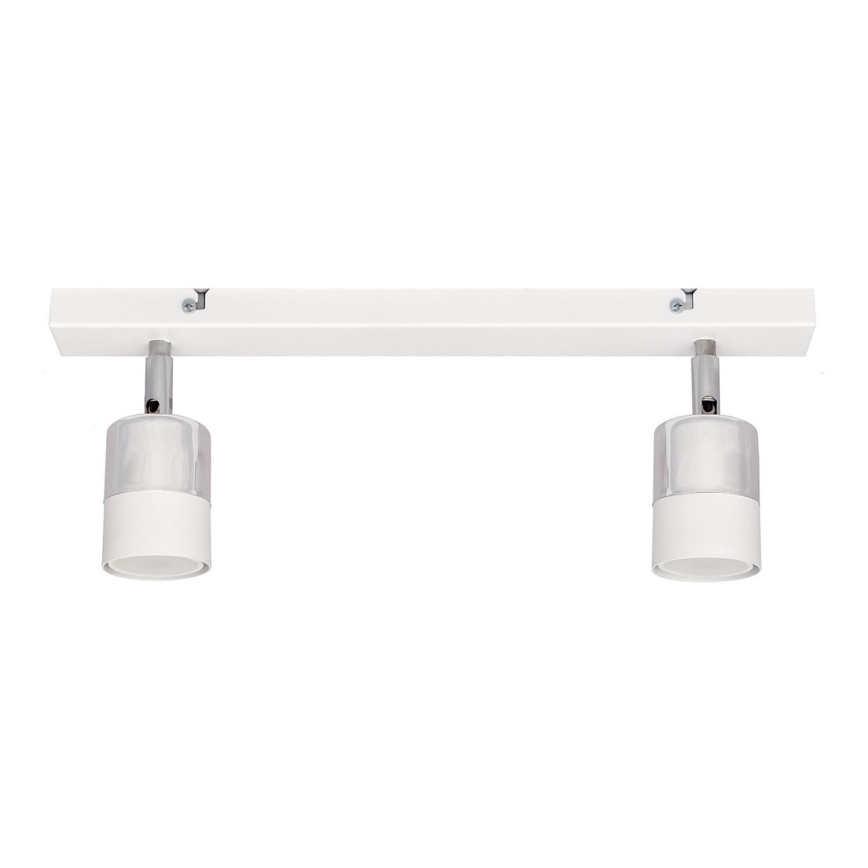 Foco LED TUBSSON 2xGU10/4,8W/230V branco/cromado brilhante