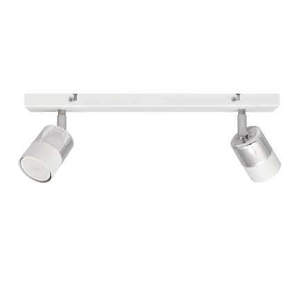 Foco LED TUBSSON 2xGU10/4,8W/230V branco/cromado brilhante