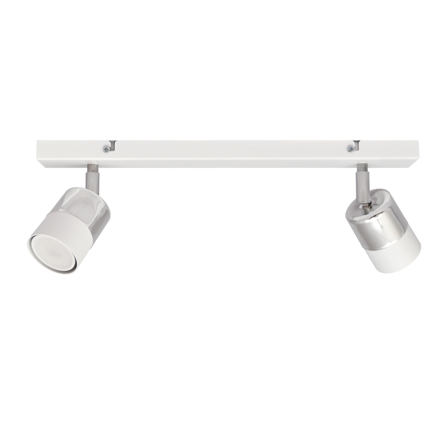 Foco LED TUBSSON 2xGU10/4,8W/230V branco/cromado brilhante