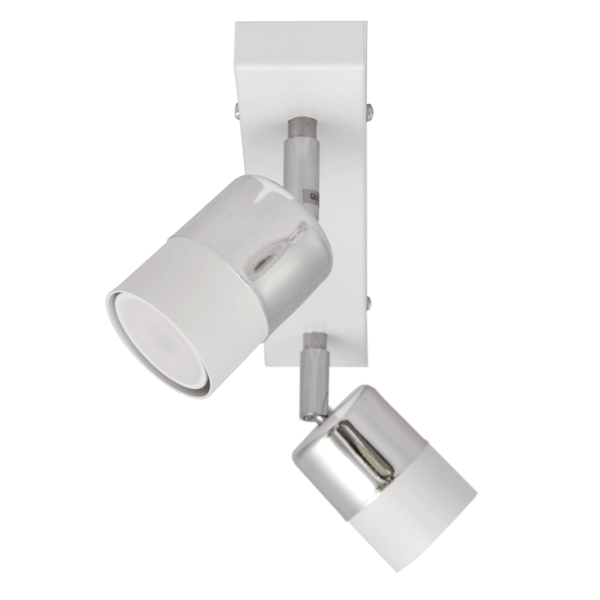 Foco LED TUBSSON 2xGU10/4,8W/230V branco/cromado brilhante