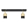 Foco LED TUBSSON 2xGU10/4,8W/230V preto/dourada