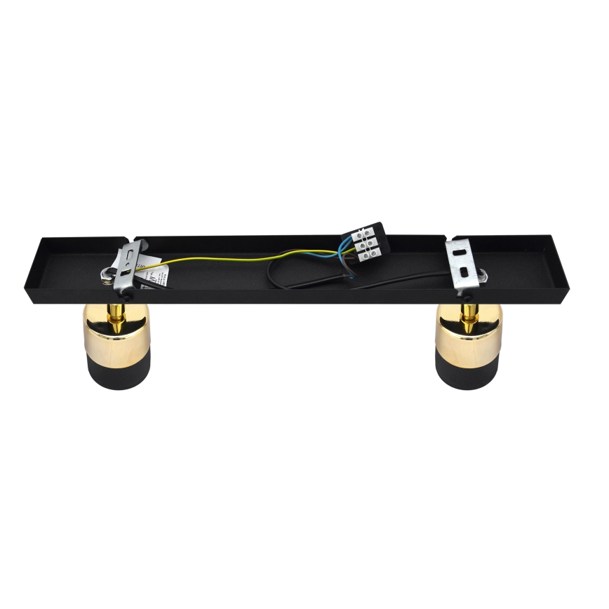 Foco LED TUBSSON 2xGU10/4,8W/230V preto/dourada