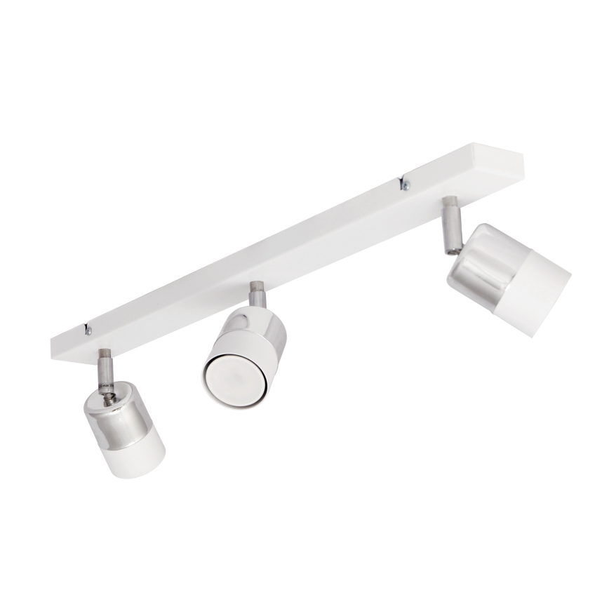 Foco LED TUBSSON 3xGU10/4,8W/230V branco/cromado brilhante