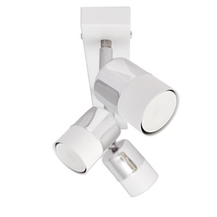 Foco LED TUBSSON 3xGU10/4,8W/230V branco/cromado brilhante
