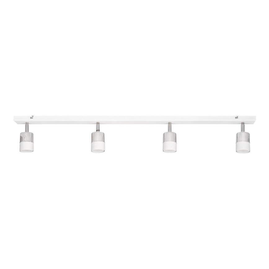 Foco LED TUBSSON 4xGU10/4,8W/230V branco/cromado brilhante