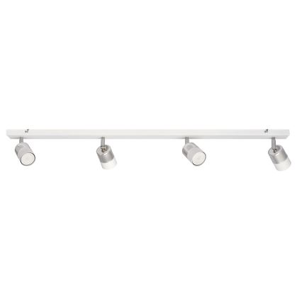 Foco LED TUBSSON 4xGU10/4,8W/230V branco/cromado brilhante