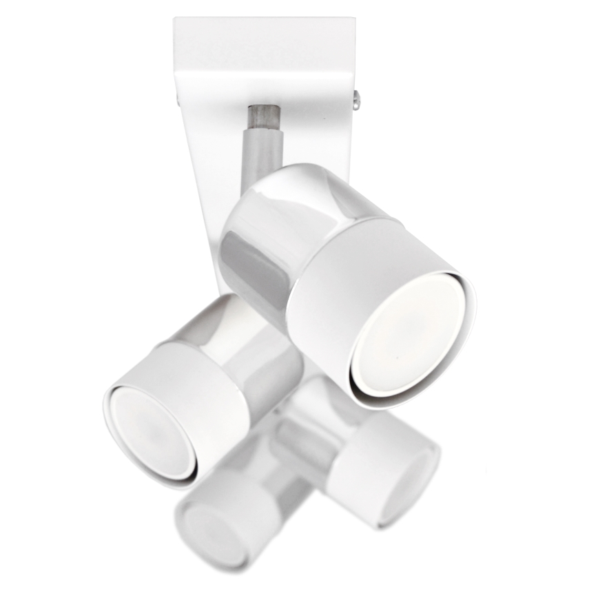 Foco LED TUBSSON 4xGU10/4,8W/230V branco/cromado brilhante