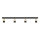 Foco LED TUBSSON 4xGU10/4,8W/230V preto/dourada