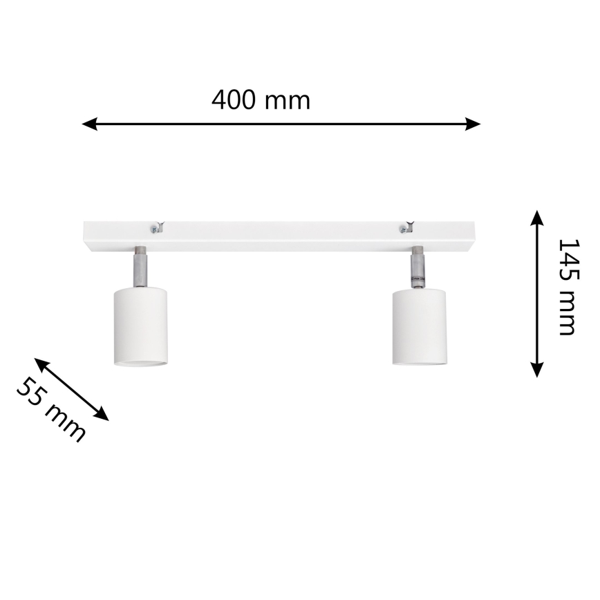Foco LED TUNE 2xGU10/4,8W/230V branco