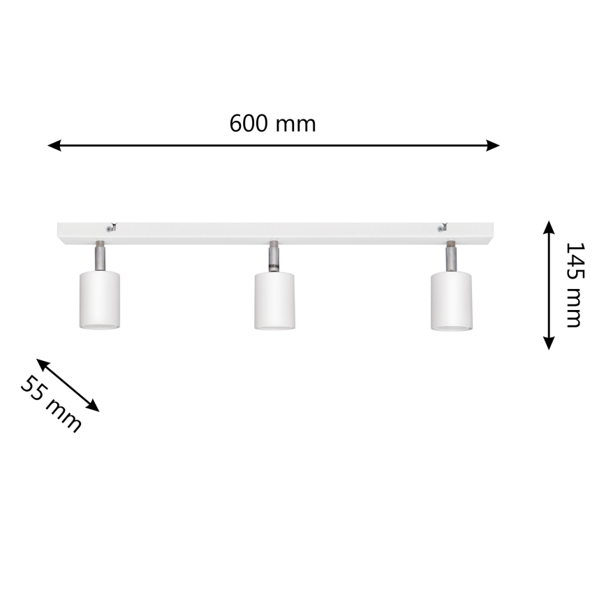 Foco LED TUNE 3xGU10/4,8W/230V branco