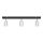 Foco LED TUNE 3xGU10/4,8W/230V cromado mate/preto