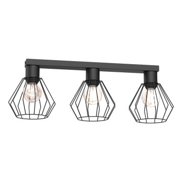 Foco LETI 3xE27/15W/230V preto