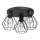 Foco LETI 3xE27/15W/230V preto