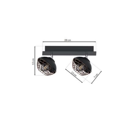 Foco LOGAN 2xE14/40W/230V