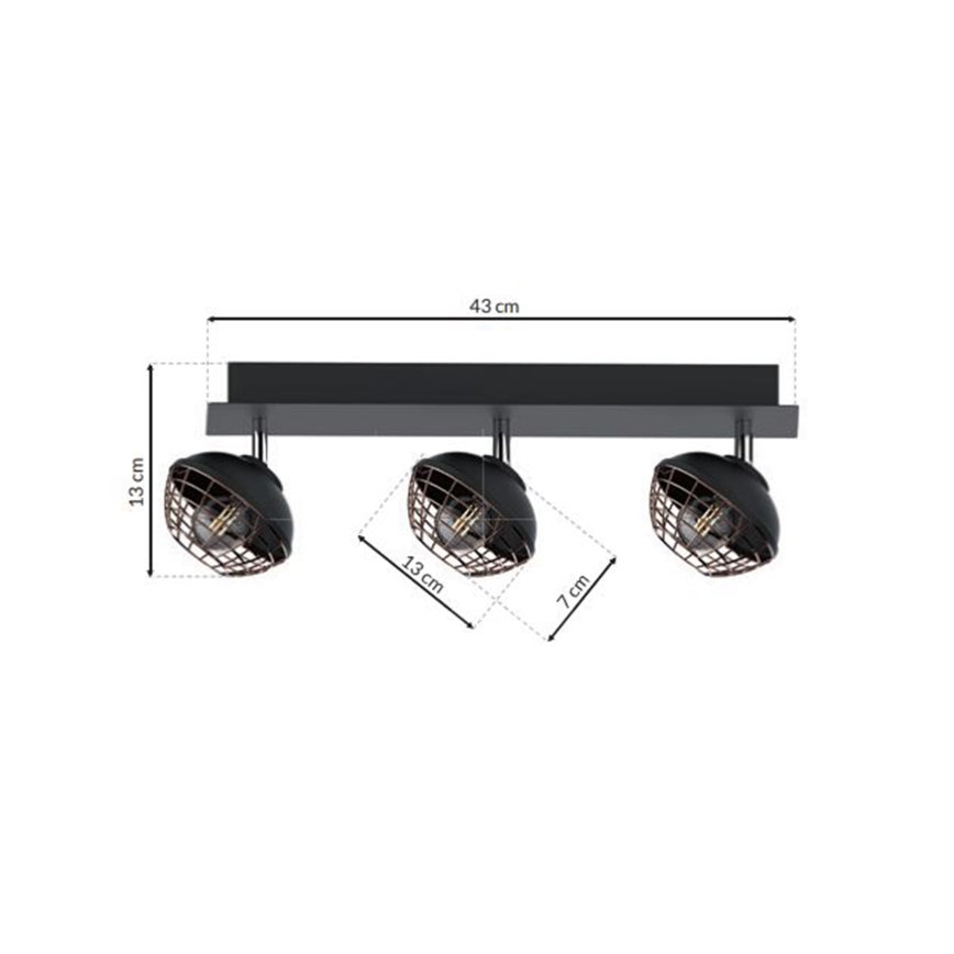 Foco LOGAN 3xE14/40W/230V