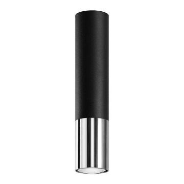 Foco LOOPEZ 1xGU10/10W/230V preto/cromado brilhante