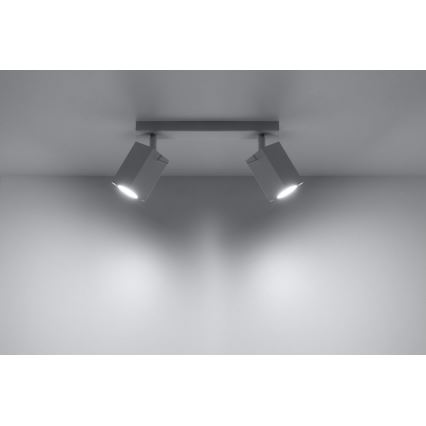 Foco MERIDA 2 2xGU10/40W/230V branco