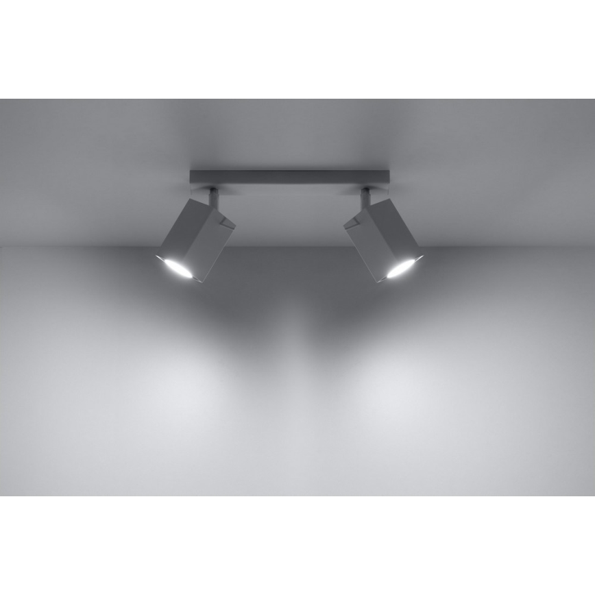 Foco MERIDA 2 2xGU10/40W/230V branco