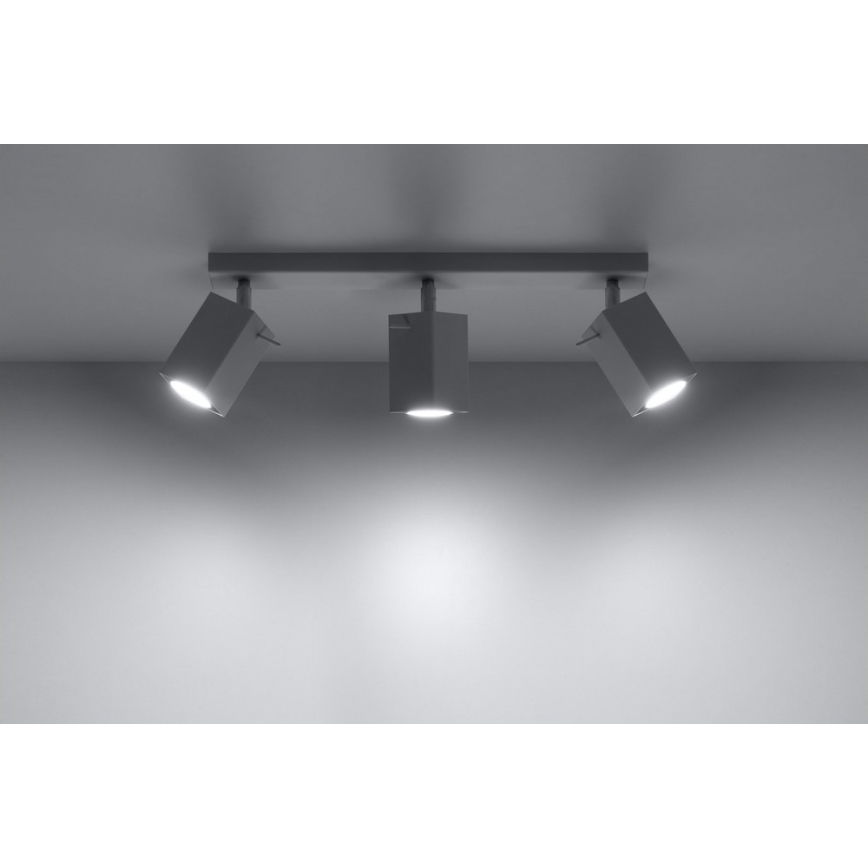 Foco MERIDA 3 3xGU10/40W/230V branco