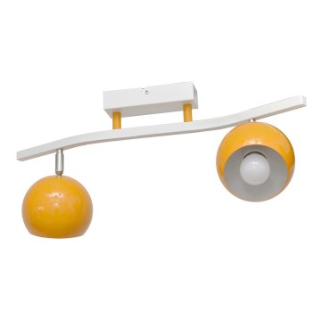 Foco MORRIS 2xE27/15W/230V laranja