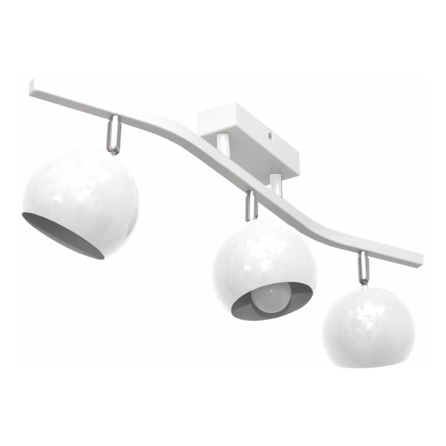 Foco MORRIS 3xE27/15W/230V branco