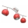 Foco MORRIS 3xE27/15W/230V vermelho