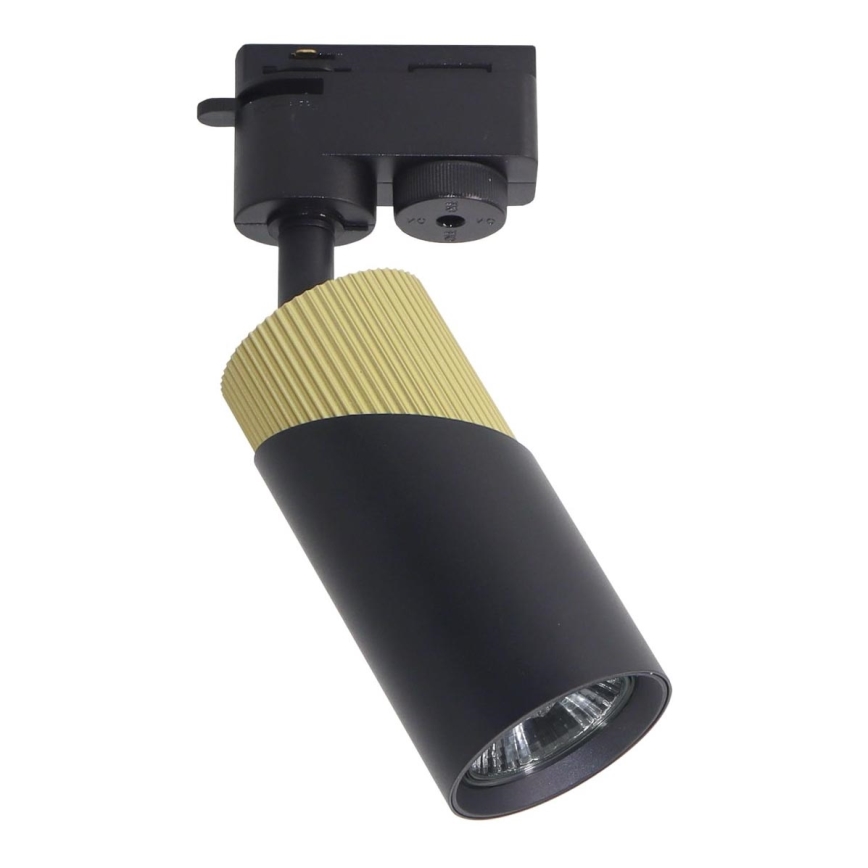 Foco NEO para sistema de carril 1xGU10/8W/230V preto/dourada