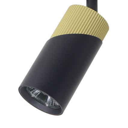 Foco NEO para sistema de carril 1xGU10/8W/230V preto/dourada