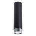 Foco NERO 1xGU10/10W/230V 22,5 cm preto/cromado brilhante