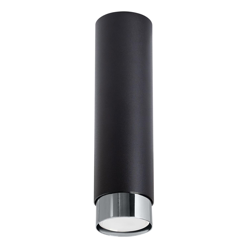Foco NERO 1xGU10/10W/230V 22,5 cm preto/cromado brilhante