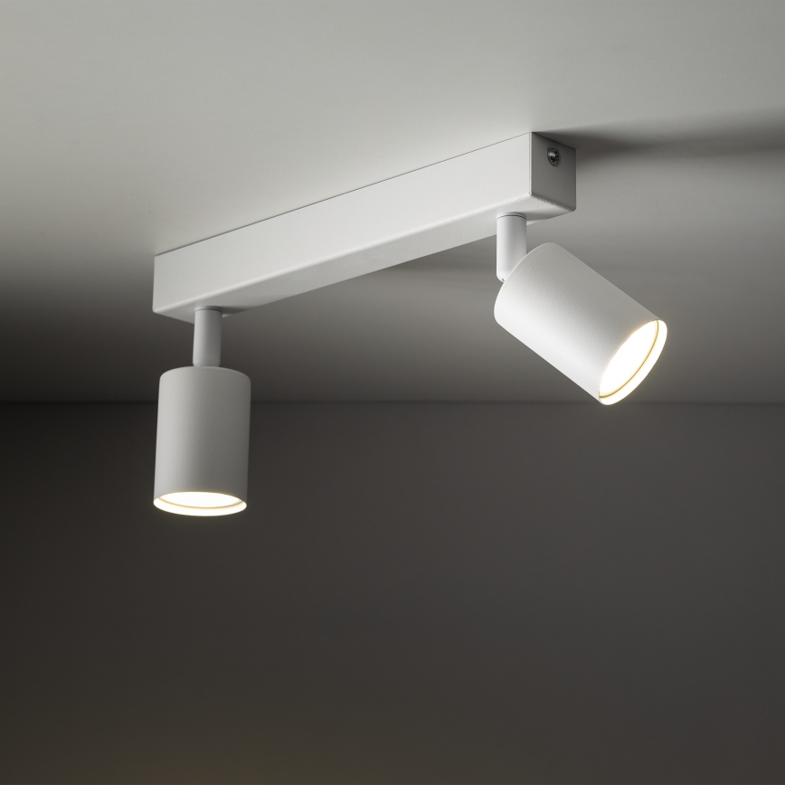 Foco NEX 2xGU10/10W/230V branco