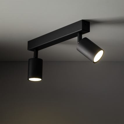 Foco NEX 2xGU10/10W/230V preto