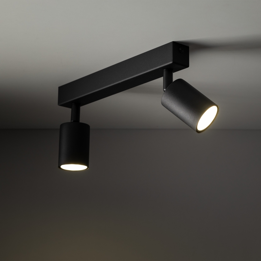Foco NEX 2xGU10/10W/230V preto