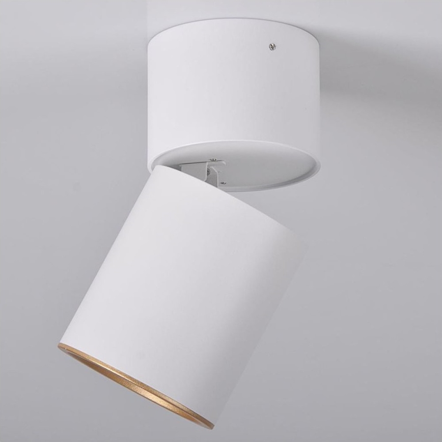 Foco NIXA 1xGU10/10W/230V branco/dourado