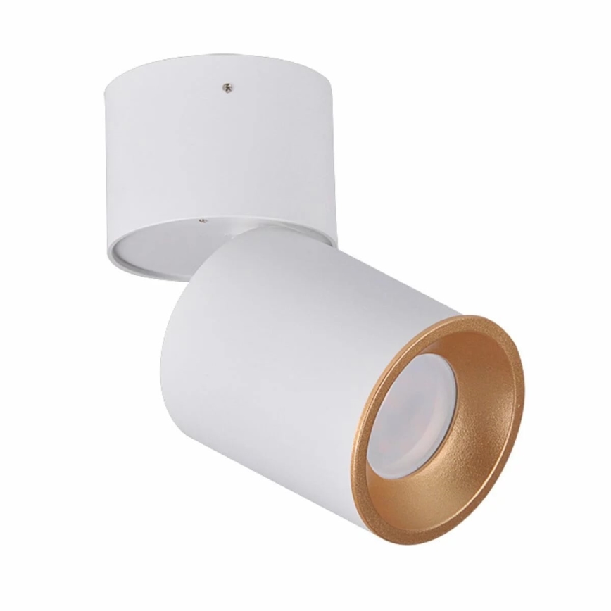 Foco NIXA 1xGU10/10W/230V branco/dourado