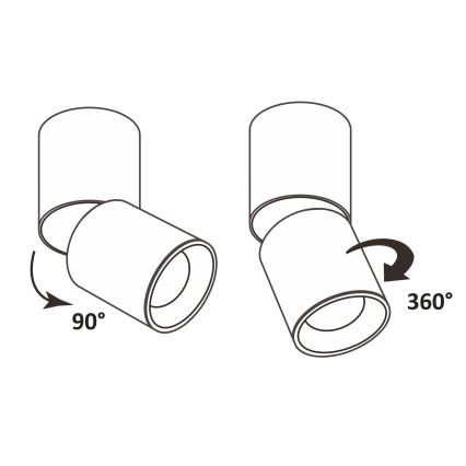 Foco NIXA 1xGU10/10W/230V branco