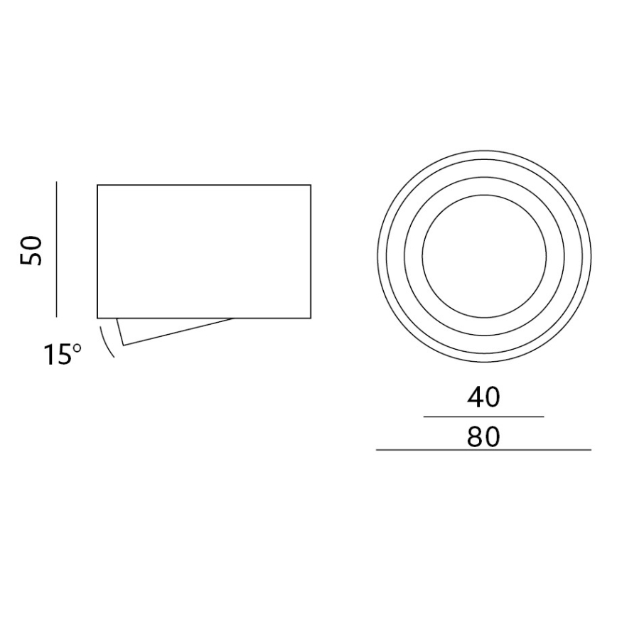 Foco OH36S 35W/230V 5 cm branco