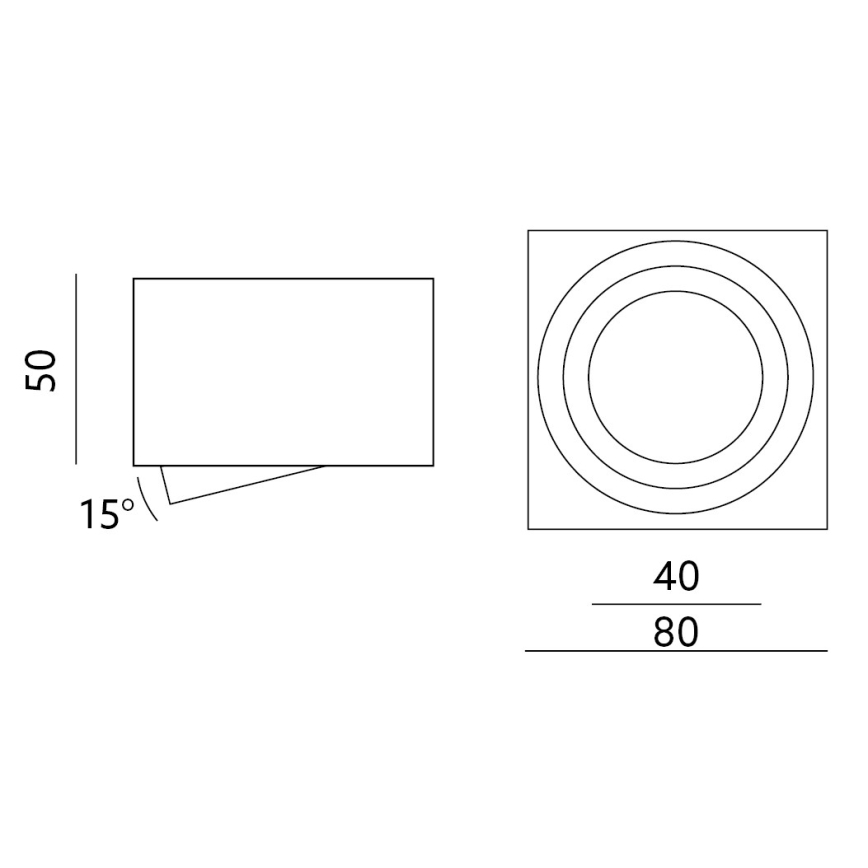 Foco OH37S 35W/230V 5 cm branco