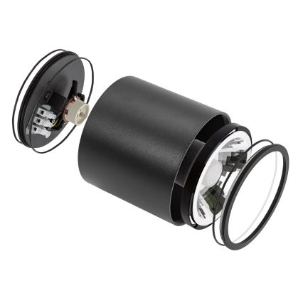 Foco para casa de banho CHLOE AR111 1xGU10/12W/230V IP65 redondo preto