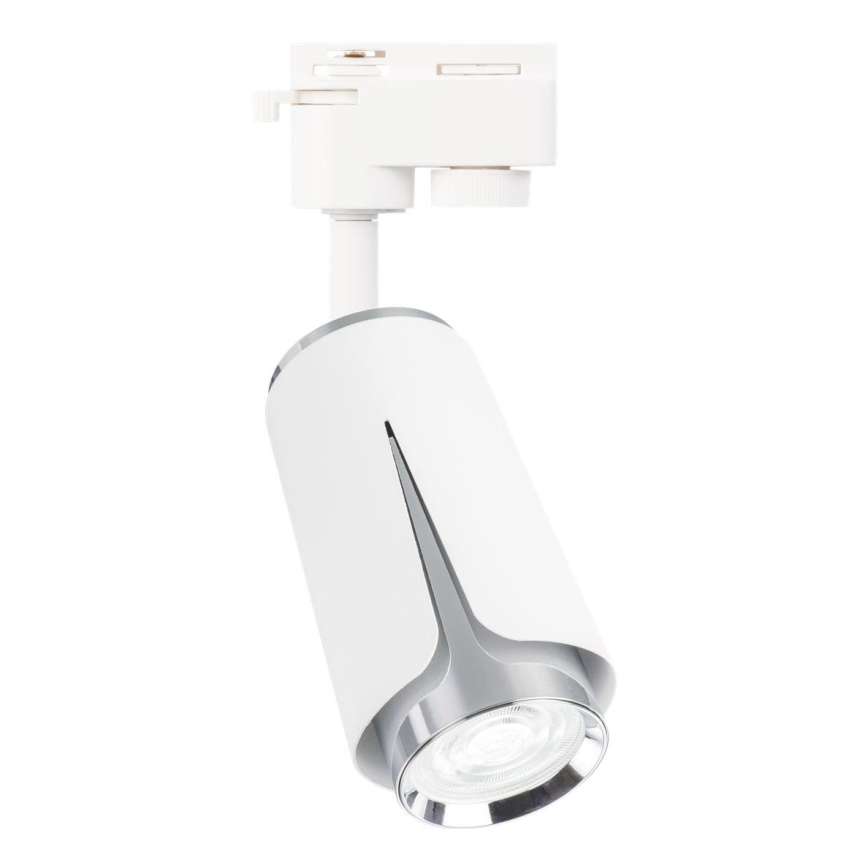 Foco para sistema de carril FLOR 1xGU10/8W/230V branco