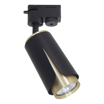 Foco para sistema de carril FLOR 1xGU10/8W/230V preto