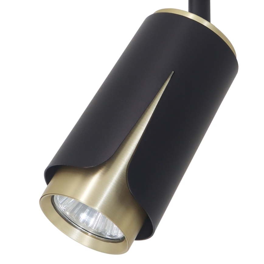 Foco para sistema de carril FLOR 1xGU10/8W/230V preto