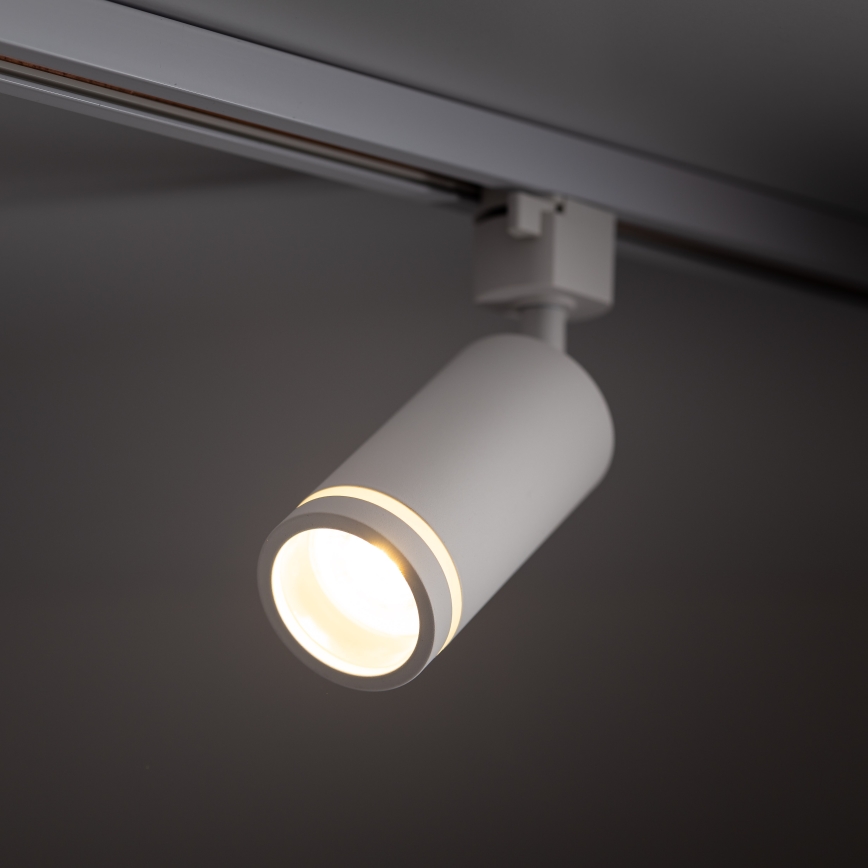 Foco para sistema de carris monofásico JET RING 1xGU10/10W/230V branco