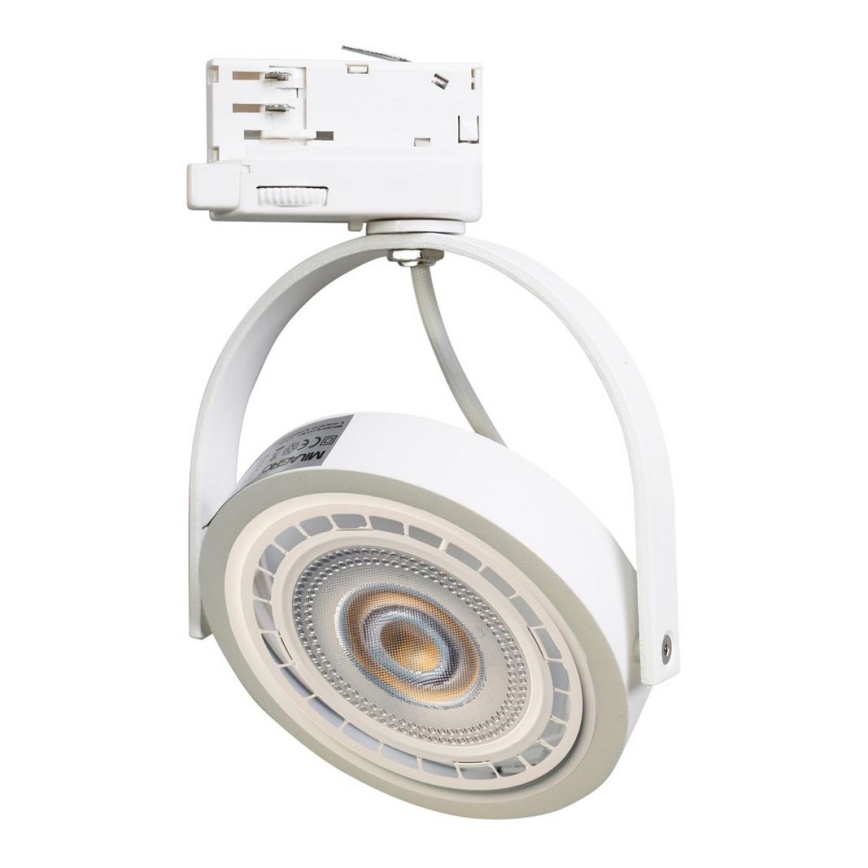 Foco para sistema de carril LUGAR AR111 1xGU10/25W/230V branco