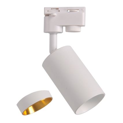 Foco para sistema de carril MARIBEL 1xGU10/10W/230V branco