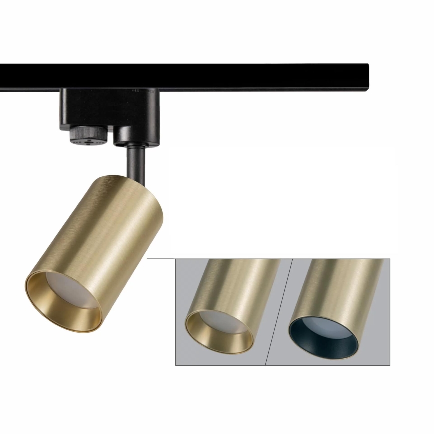 Foco para sistema de carril MARIBEL 1xGU10/10W/230V dourado