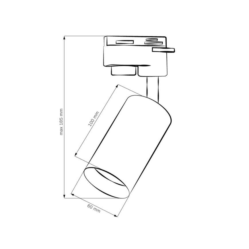 Foco para sistema de carril MARIBEL 1xGU10/10W/230V dourado