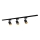 Foco para sistema de carril MARIBEL 3xGU10/10W/230V +1 m sistema de carril preto