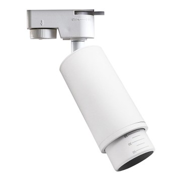 Foco para sistema de carril MICA 1xGU10/25W/230V monofásico branco