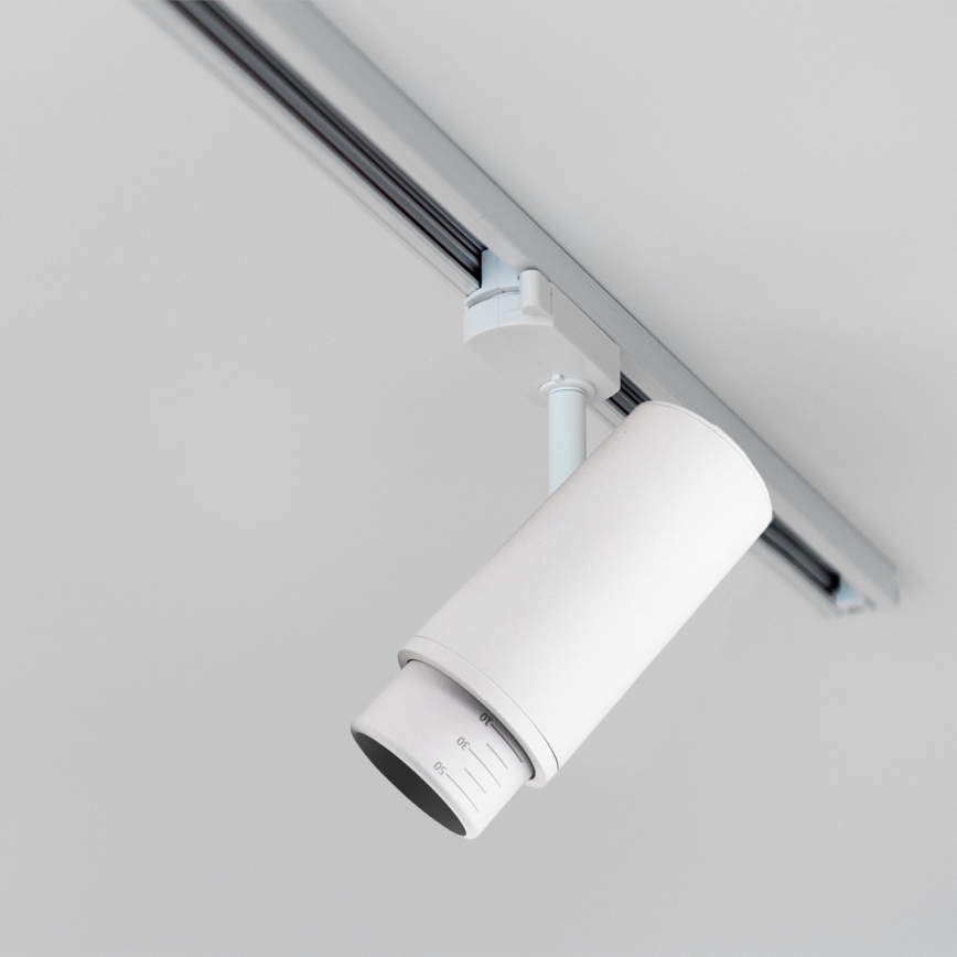 Foco para sistema de carril MICA 1xGU10/25W/230V monofásico branco